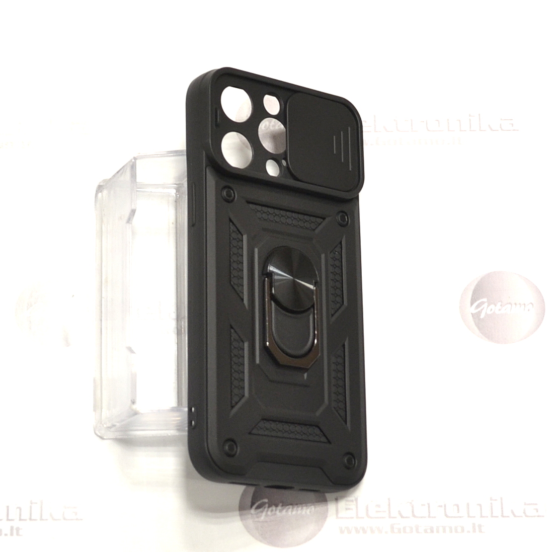 B-Ultra dėklas nugarėlė šarvai Apple iPhone 15 Pro Max mobiliajam telefonui juodos spalvos 5 B ultra deklas sarvai Apple iPhone 15 pro max juodos 5