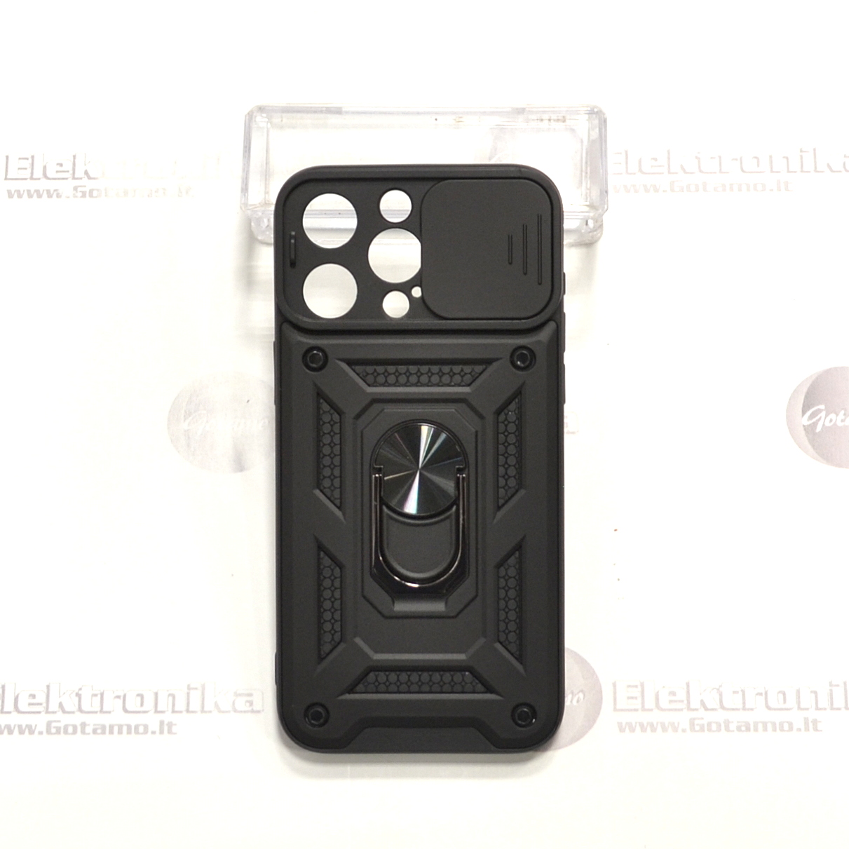 B-Ultra dėklas nugarėlė šarvai Apple iPhone 15 Pro Max mobiliajam telefonui juodos spalvos 2 B ultra deklas sarvai Apple iPhone 15 pro max juodos 2