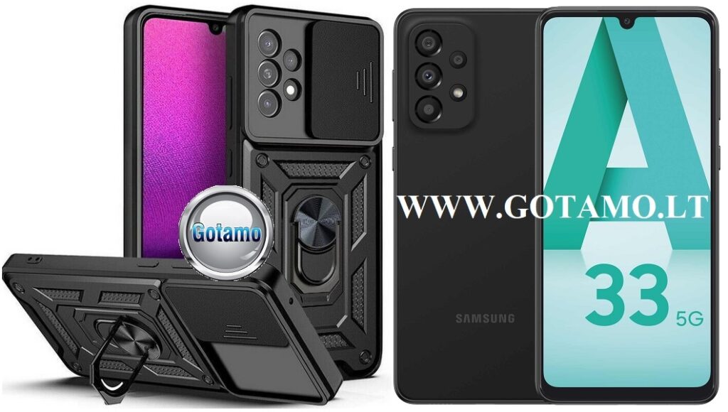 B-Ultra dėklas Samsung Galaxy A33 5G mobiliajam juodos spalvos