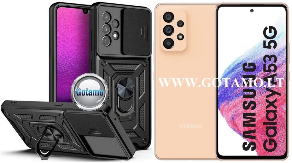 B-Ultra dėklas Samsung Galaxy A53 5G mobiliajam juodos spalvos