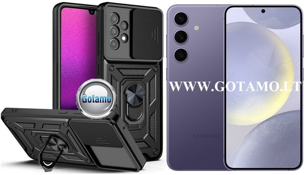 B-Ultra dėklas Samsung Galaxy S24 mobiliajam juodos spalvos