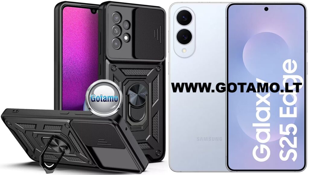 B-Ultra dėklas Samsung Galaxy S25 Edge juodos spalvos