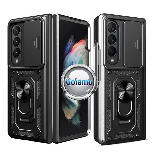 B-Ultra dėklas Samsung Galaxy Z Fold 4 mobiliajam juodos spalvos