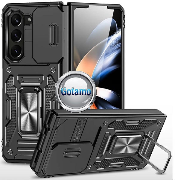 B-Ultra dėklas Samsung Galaxy Z Fold 5 mobiliajam juodos spalvos