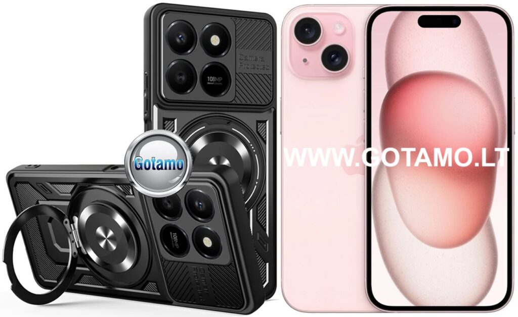 B ultra magsafe deklas sarvai Apple iPhone 15 juodos