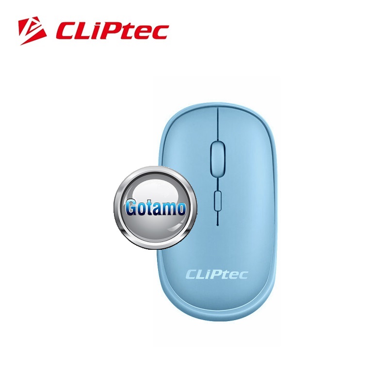 Begarsė bevielė pelė Cliptec Xilent pastelinės mėlynos spalvos 5 Begarsė bevielė pelė Cliptec Xilent pastelinės mėlynos