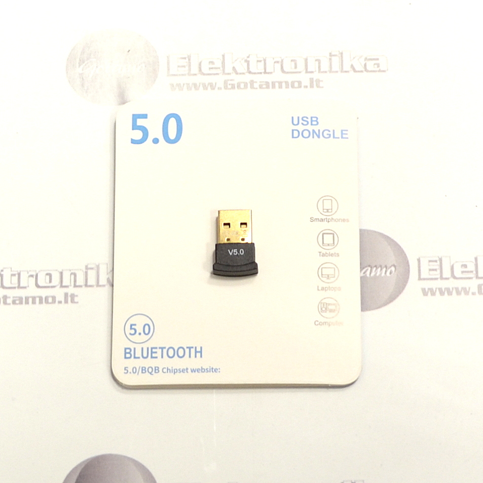Bluetooth 5.0 adapteris kompiuteriui su USB jungtimi 2 Bluetooth 5.0 adapteris