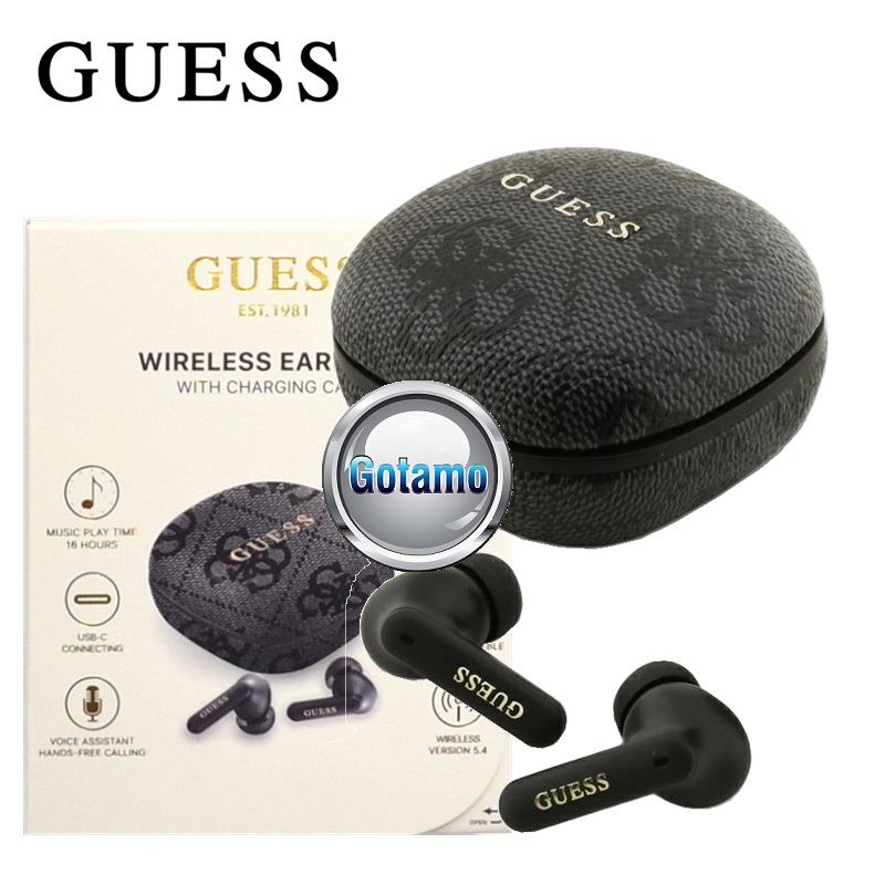 Bluetooth ausinės Guess Earbuds juodos