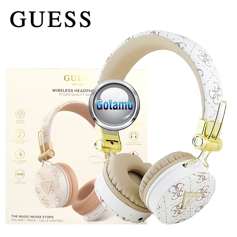 Bluetooth ausinės Guess Headphones baltos