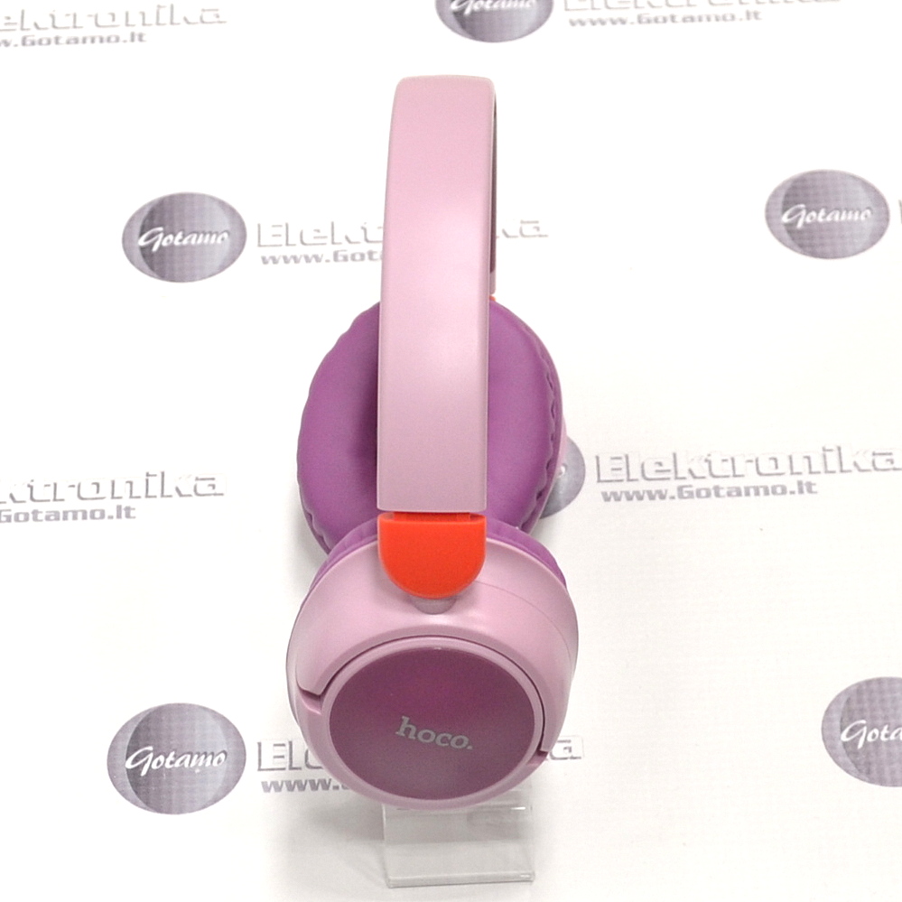 Bluetooth ausinės Hoco Stereo Comfortable W43 (violetinės) 4 Bluetooth ausinės Hoco W43 violetinės vaizdas