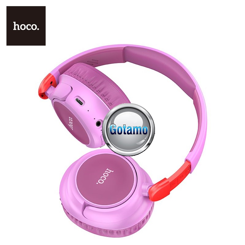 Bluetooth ausinės Hoco Stereo Comfortable W43 (violetinės) 5 Bluetooth ausinės Hoco W43 5
