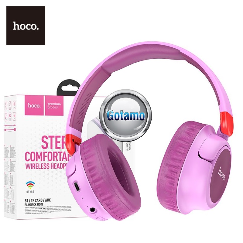 Bluetooth ausinės Hoco W43 violetinės