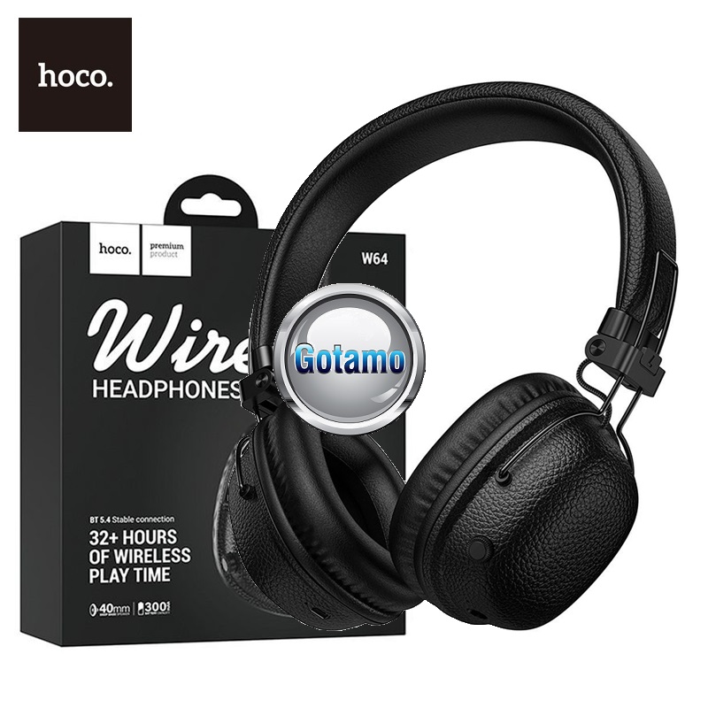 Bluetooth ausinės Hoco W64 juodos