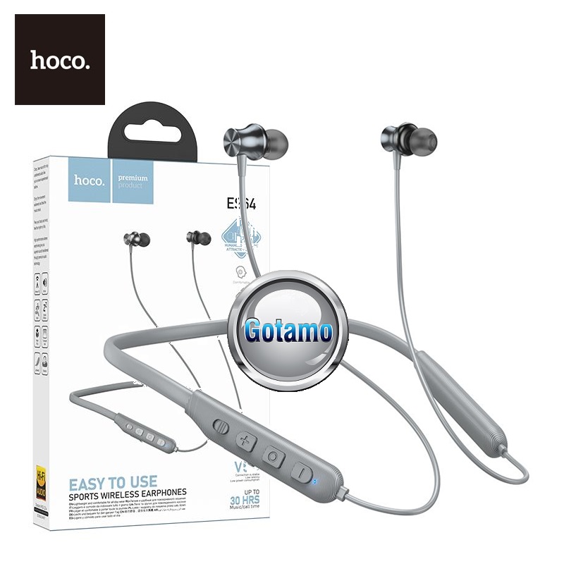 Hoco ES64 30H pilkos Bluetooth ausinės sportui