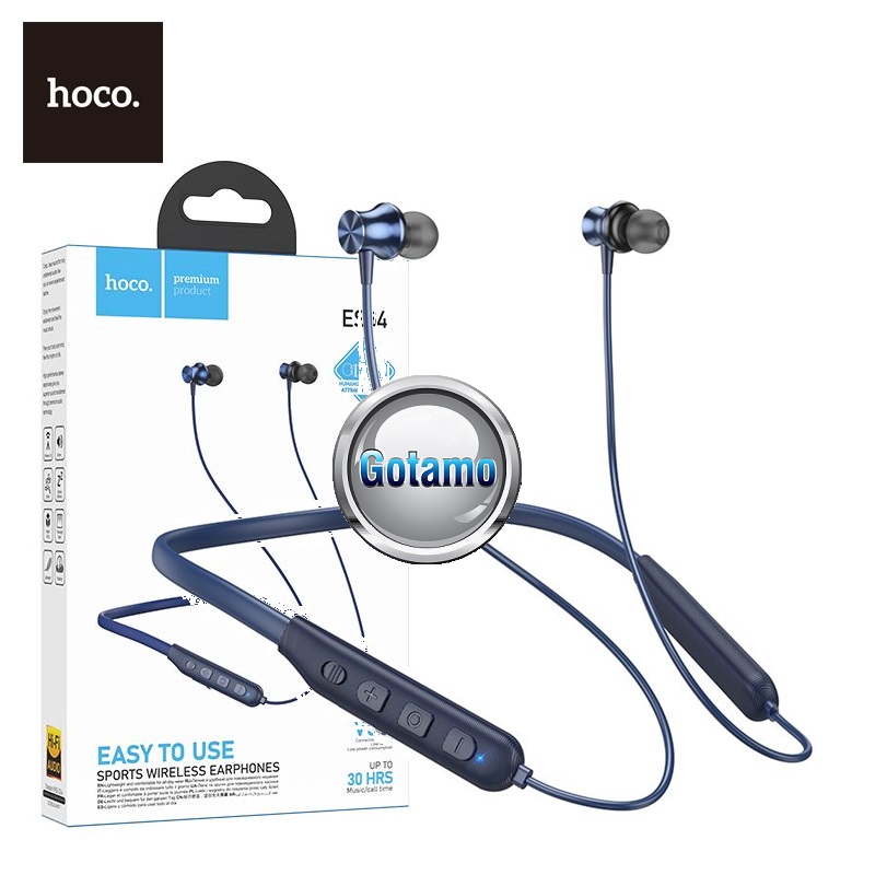 Hoco ES64 30H mėlynos Bluetooth ausinės sportui