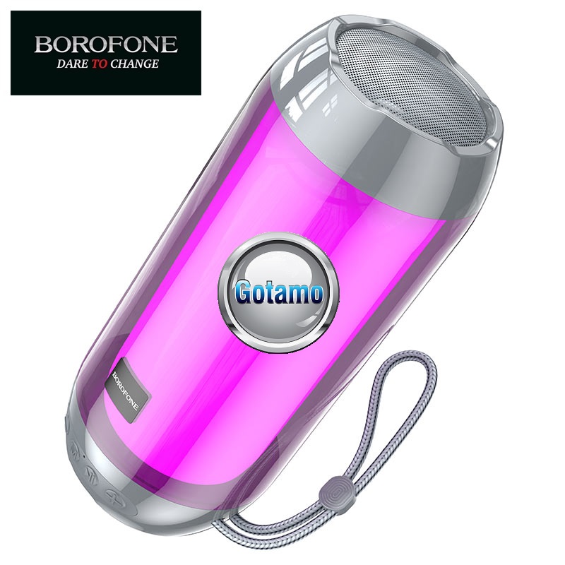 Bluetooth garsiakalbis kolonėlė Borofone True Wireless Stereo FM pilkos spalvos 7 Borofone True Wireless Stereo FM pilkos spalvos kolonėlė 7