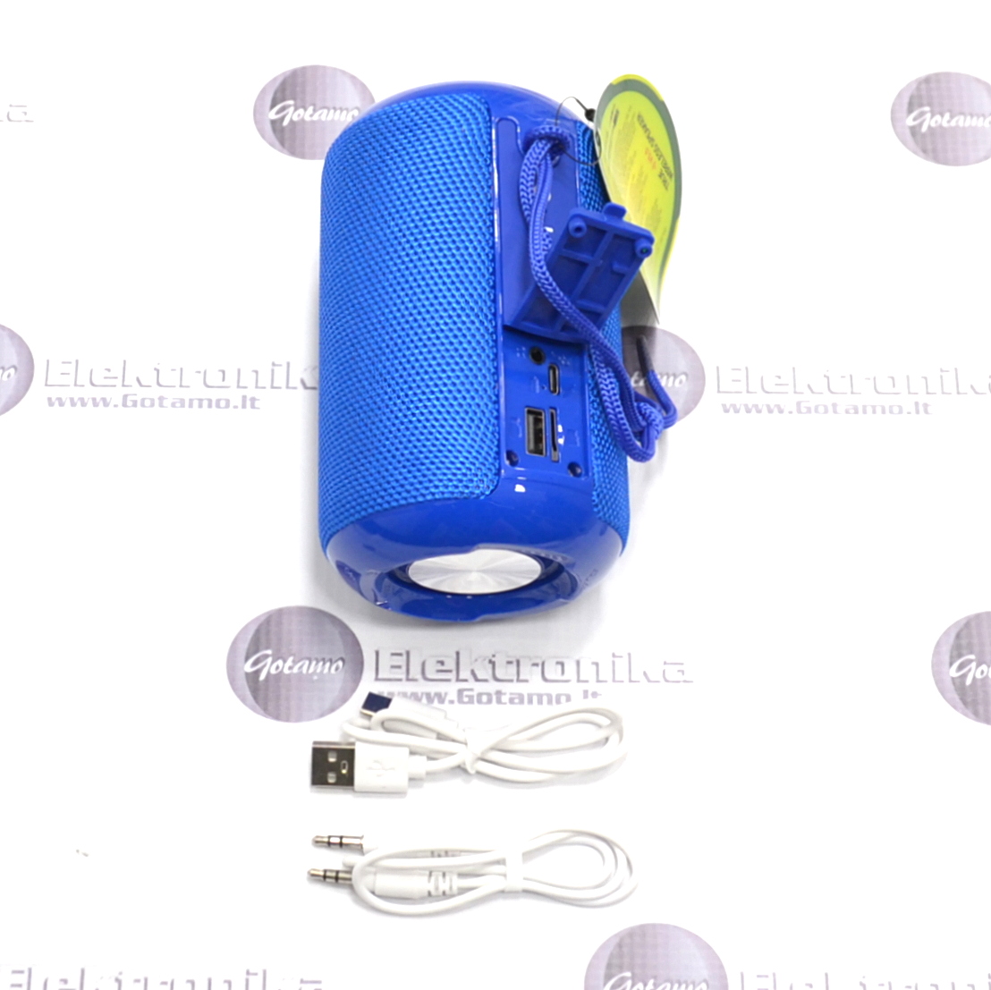 Bluetooth garsiakalbis kolonėlė Hoco IPX5 5W mėlynos spalvos 4 Bluetooth kolonėlė Hoco IPX5 mėlynos spalvos garsiakalbis 4