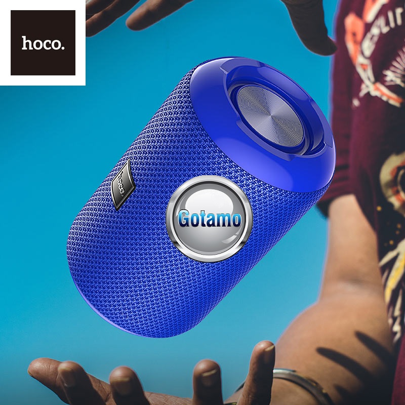 Bluetooth garsiakalbis kolonėlė Hoco IPX5 5W mėlynos spalvos 5 Bluetooth kolonėlė Hoco IPX5 mėlynos spalvos garsiakalbis 5