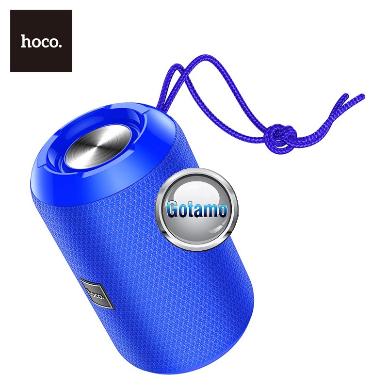 Bluetooth garsiakalbis kolonėlė Hoco IPX5 5W mėlynos spalvos 6 Bluetooth kolonėlė Hoco IPX5 mėlynos spalvos garsiakalbis 6