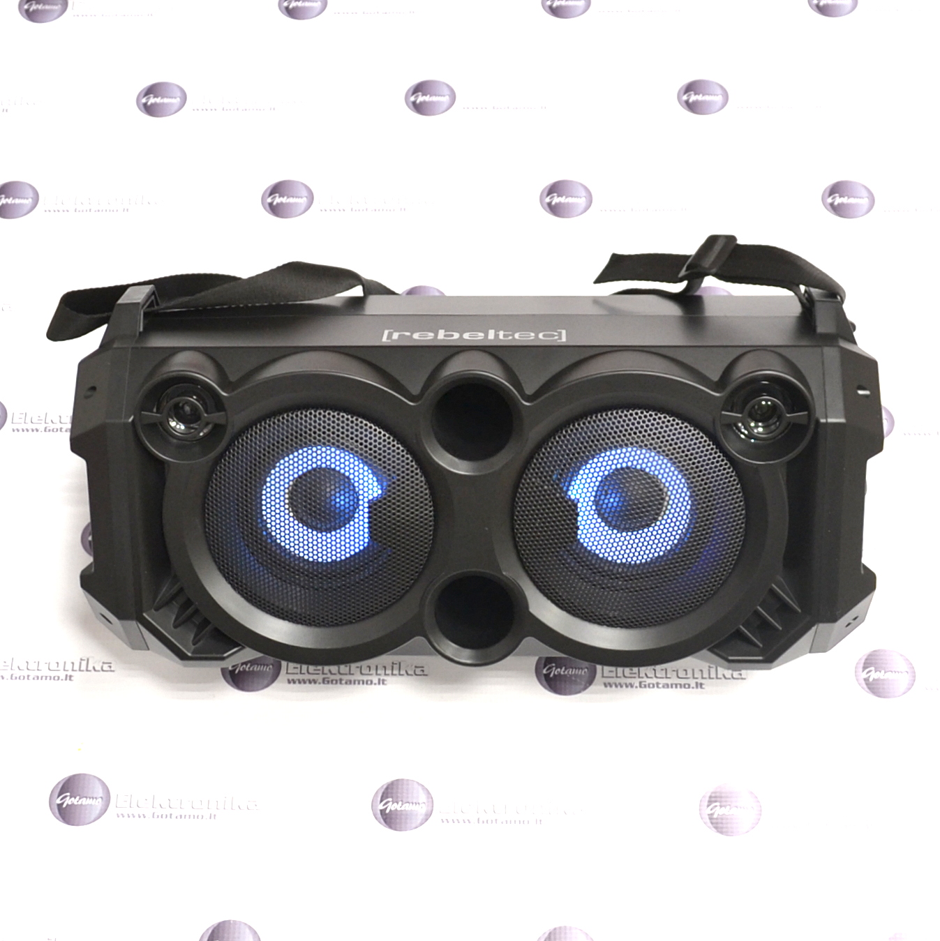 Bluetooth garsiakalbis kolonėlė RebelTec SoundBOX 460 juodos spalvos 3 RebelTec SoundBOX 460 juodos spalvos garsiakalbis 3