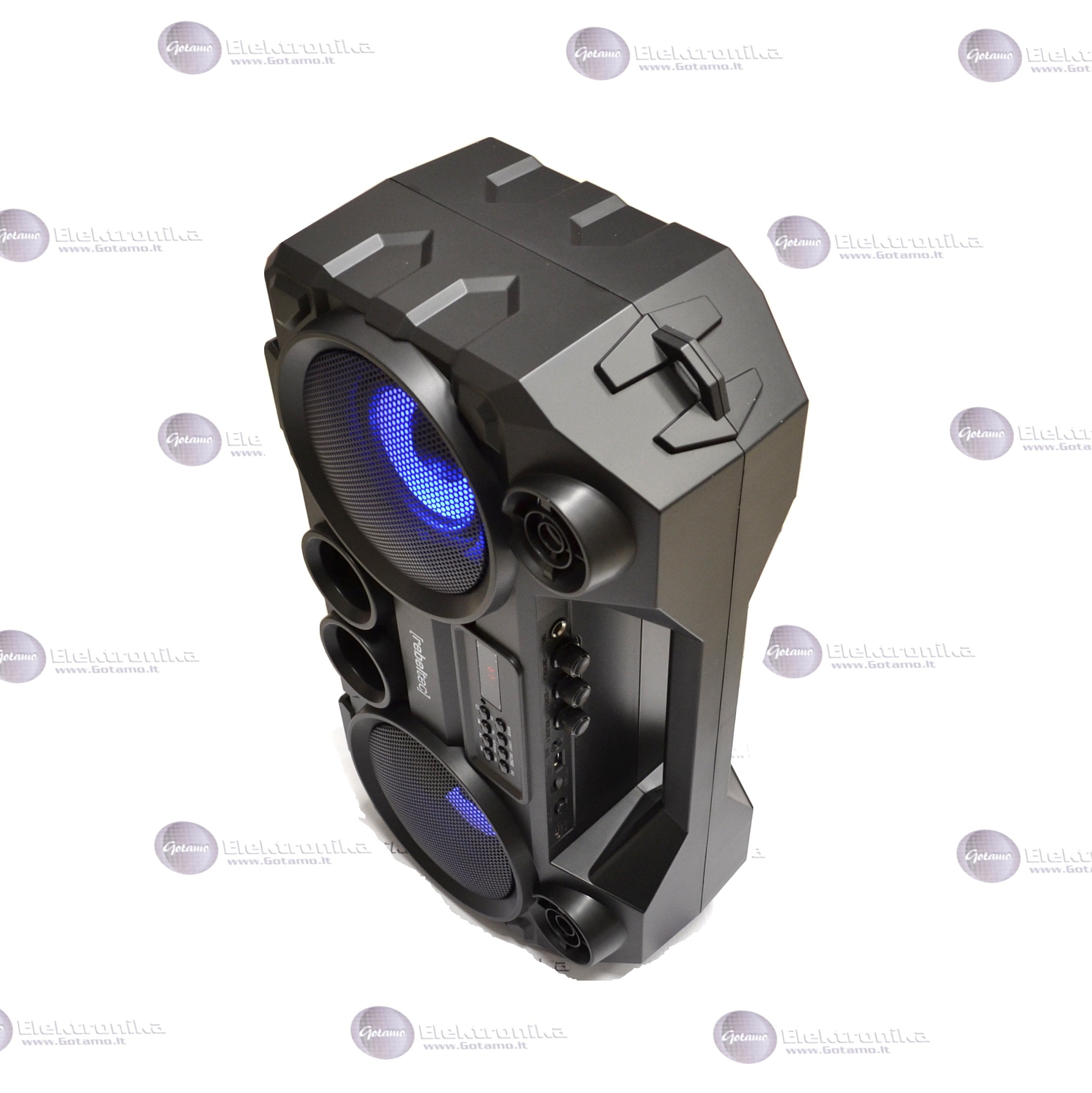 Bluetooth garsiakalbis kolonėlė RebelTec SoundBOX 465 juodos spalvos 3 RebelTec SoundBOX 465 juodos spalvos garsiakalbis 3