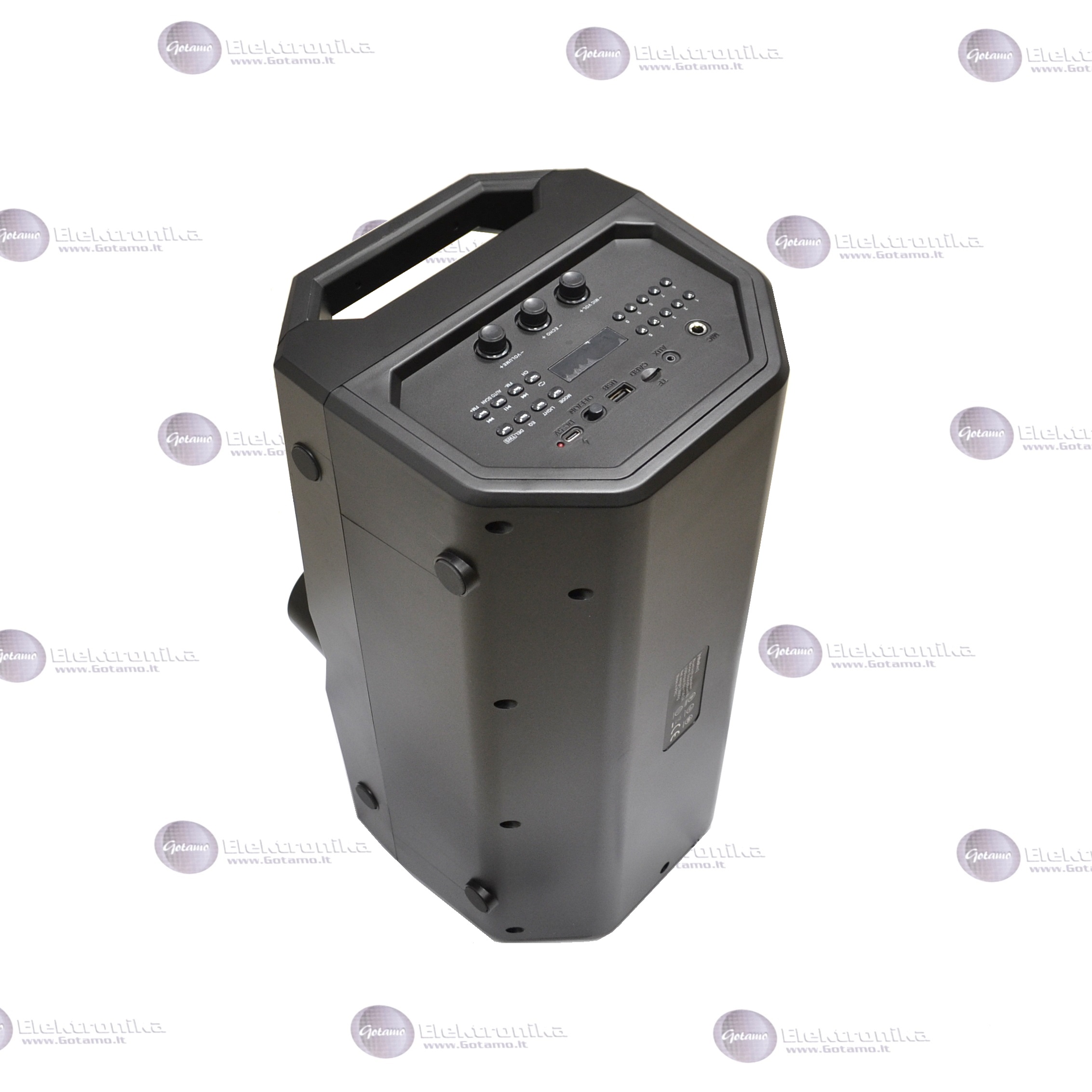 Bluetooth garsiakalbis kolonėlė RebelTec SoundBOX 480 juodos spalvos 3 RebelTec SoundBOX 480 juodos spalvos garsiakalbis 3