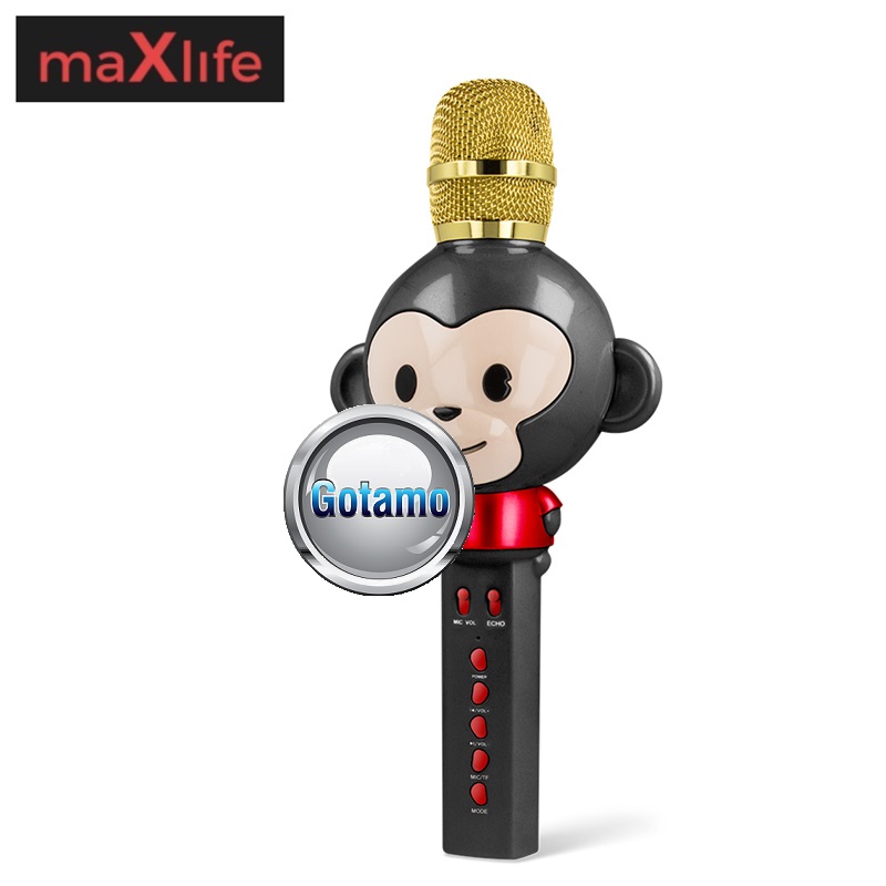 Bluetooth mikrofonas su garsiakalbiu MaxLife MX-100 Animal juodas 5 Bluetooth mikrofonas su garsiakalbiu MaxLife 5