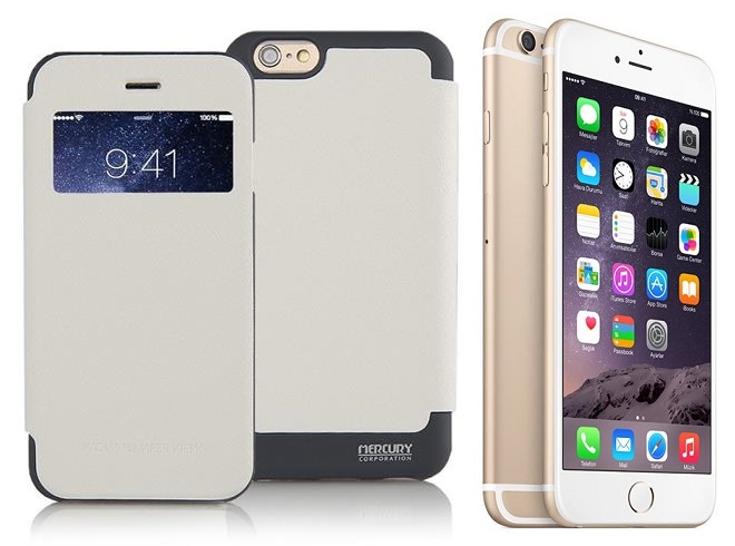 Bumper view dėklas Apple iPhone 6 6s baltos
