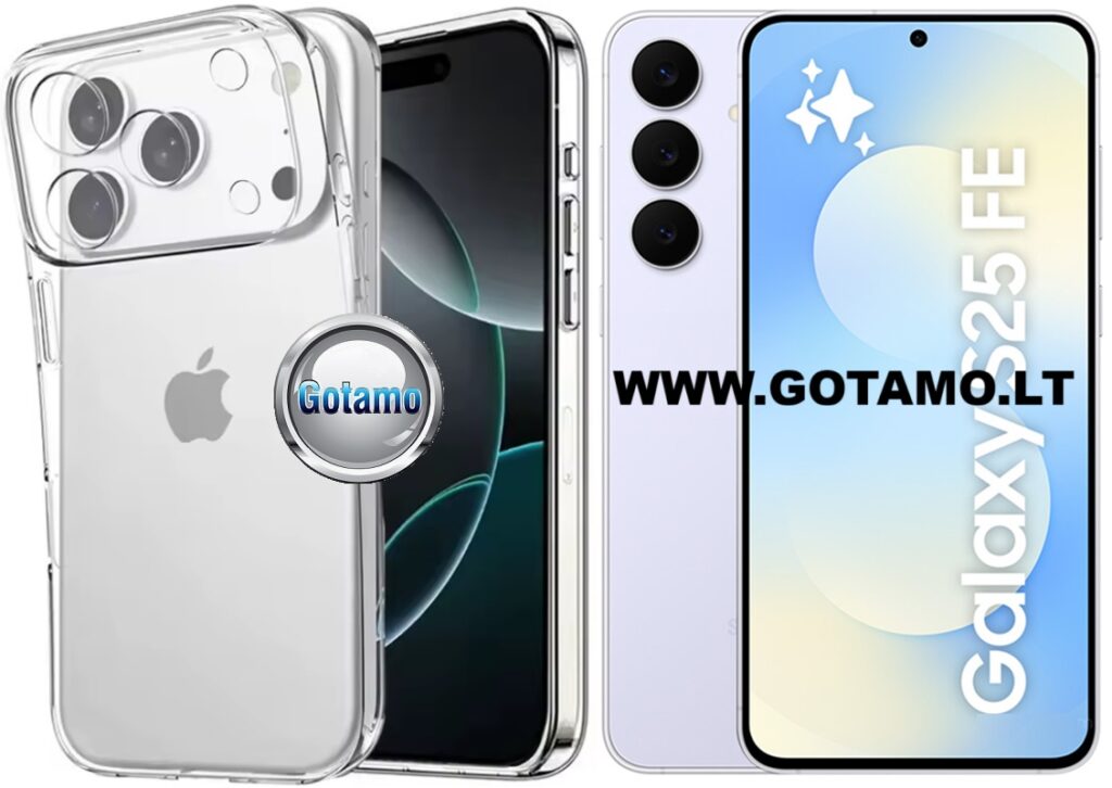 Priedas Samsung Galaxy S25 FE skaidrus spalvos