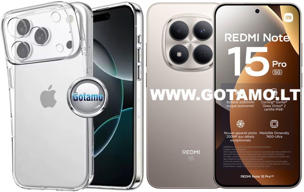 C-Clear Plus skaidri nugarėlė Xiaomi Redmi Note 15 Pro 5G