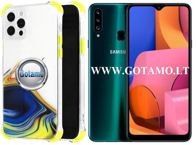 ColorWave dėklas Samsung Galaxy A20s geltonos spalvos