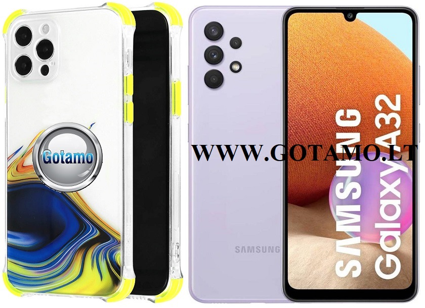 ColorWave dėklas Samsung Galaxy A32 geltonos spalvos