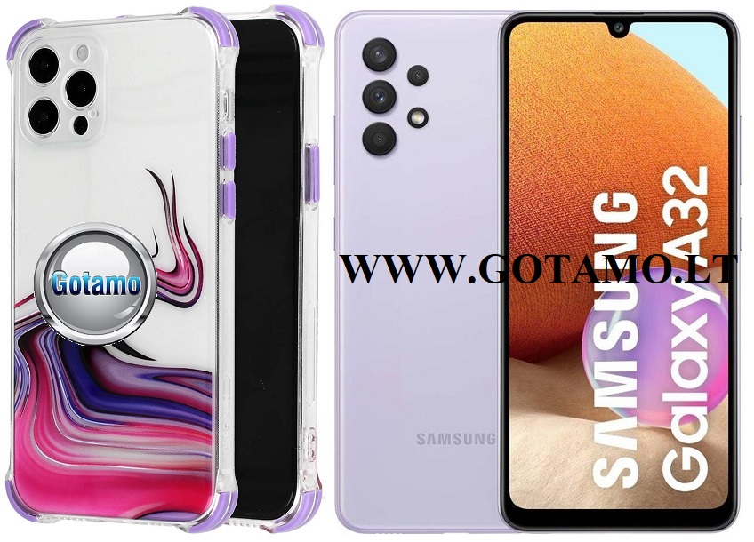 ColorWave dėklas Samsung Galaxy A32 violetinės spalvos
