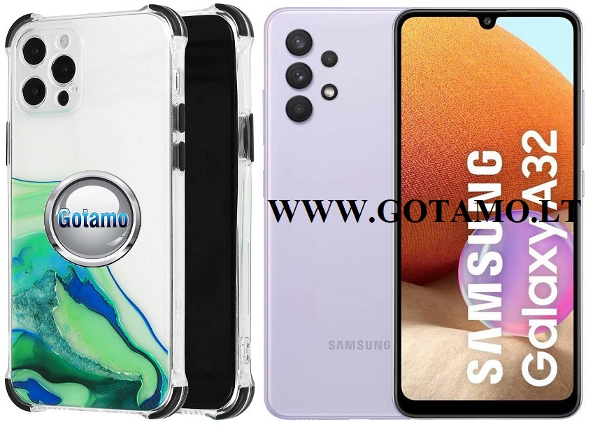 ColorWave dėklas Samsung Galaxy A32 žalios spalvos
