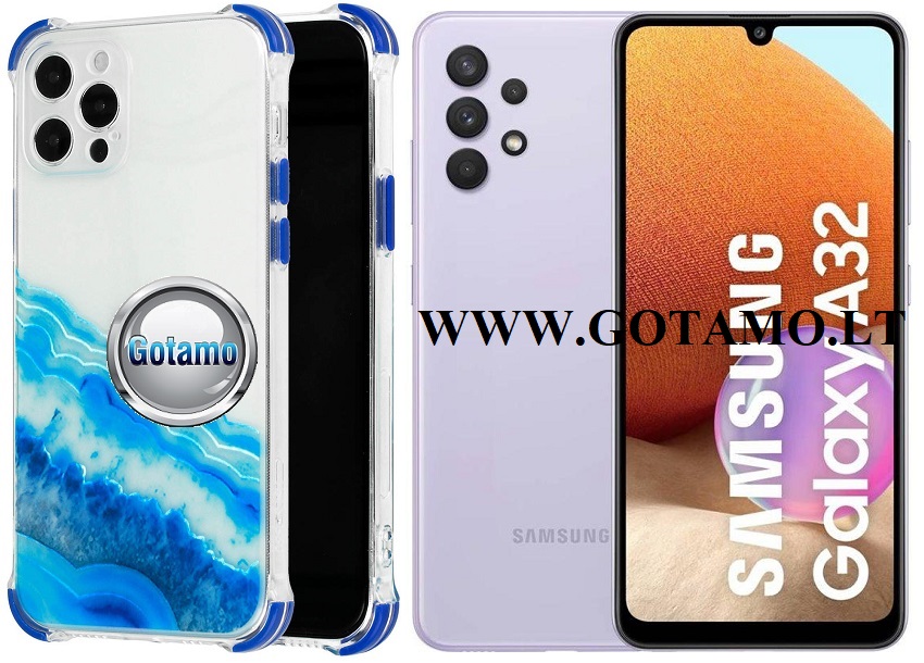 ColorWave dėklas Samsung Galaxy A32 žydros spalvos