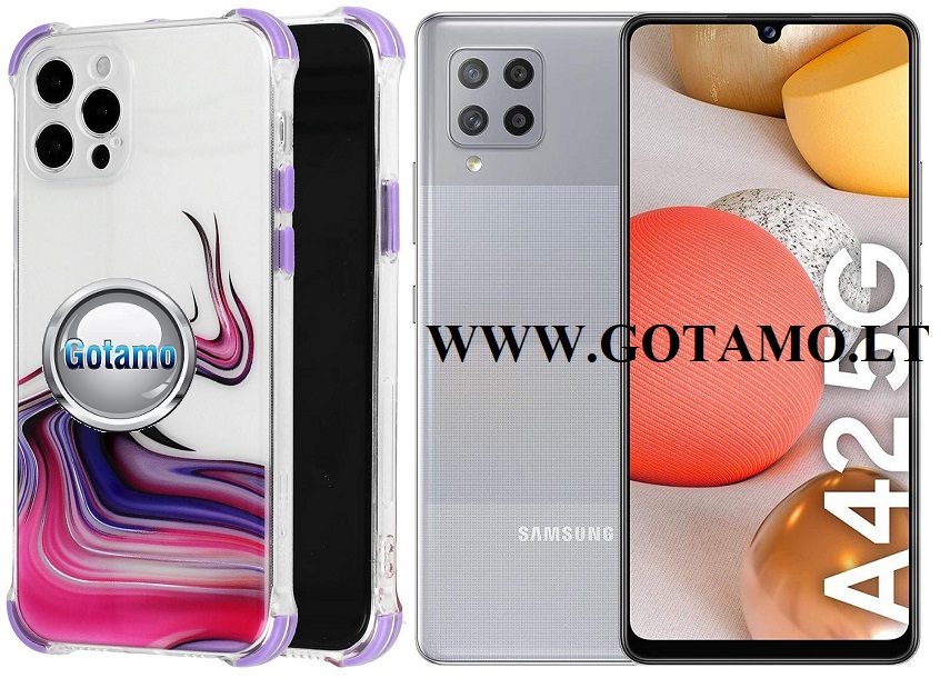 ColorWave dėklas Samsung Galaxy A42 5G violetinės spalvos