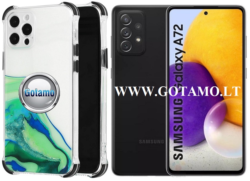 ColorWave dėklas Samsung Galaxy A72 žalios spalvos