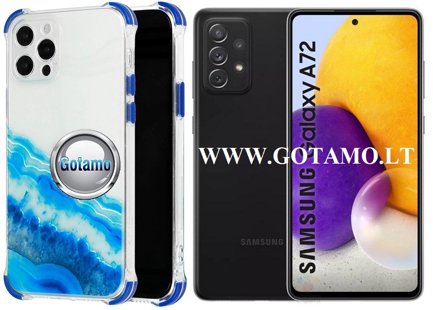ColorWave dėklas Samsung Galaxy A72 žydros spalvos