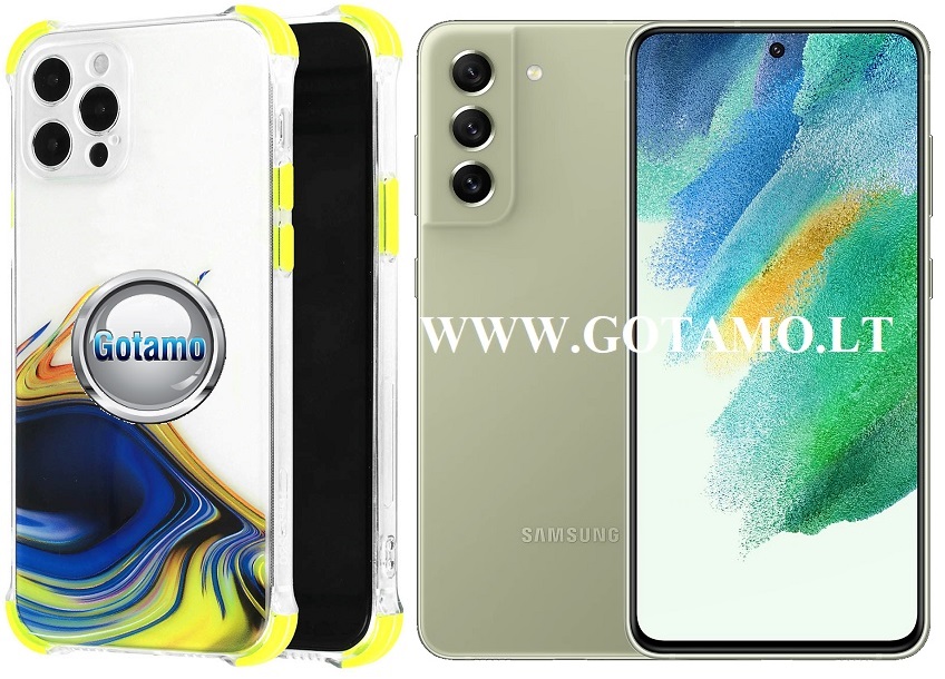 ColorWave dėklas Samsung Galaxy S21 FE 5G geltonos spalvos