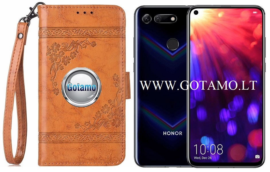 Corinth dėklas Huawei Honor View 20 mobiliesiems telefonams oranžinės spalvos