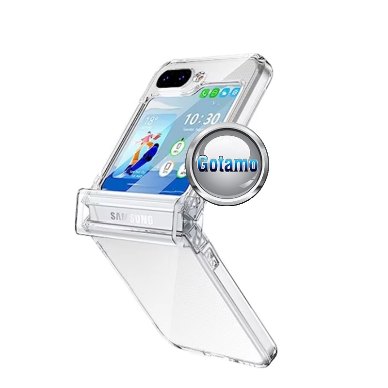 Crystal dėklas nugarėlė Samsung Galaxy Z Flip 6 mobiliajam telefonui skaidrus 4 Crystal dėklas Samsung Galaxy Z Flip 6 mobiliajam – nuotrauka 4