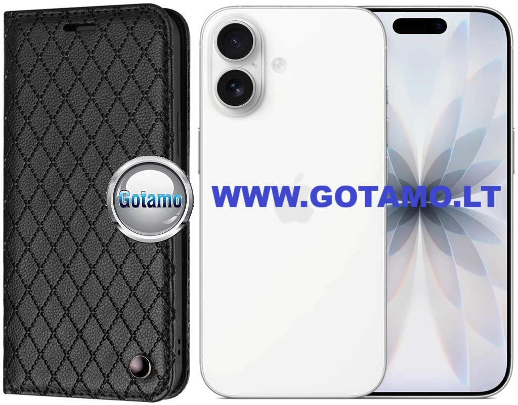 Dalton magnetinis deklas knygele Apple iPhone 17 juodos