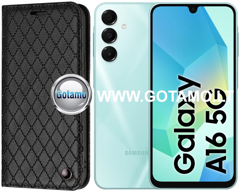 Dalton magnetinis dėklas Samsung Galaxy A16 juodos spalvos