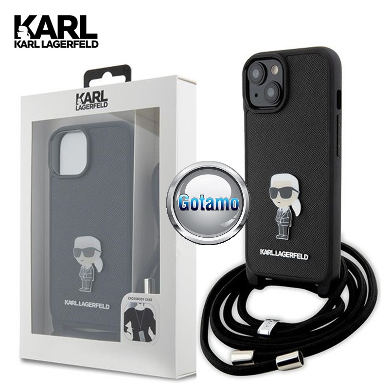 Karl lagerfeld style4 saffiano crossbody Apple iPhone 15