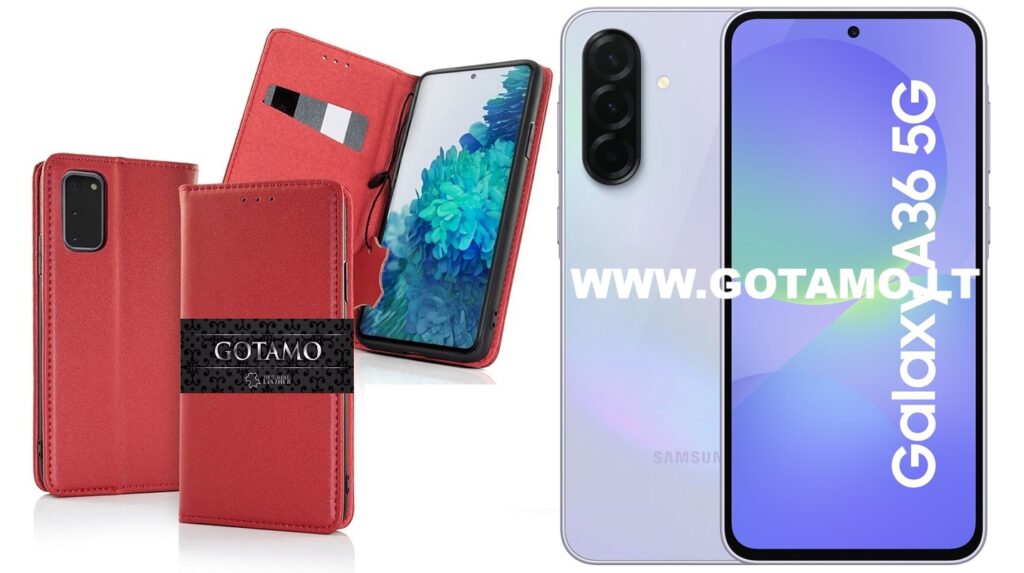 Dėklas Samsung Galaxy A36 bordo spalvos