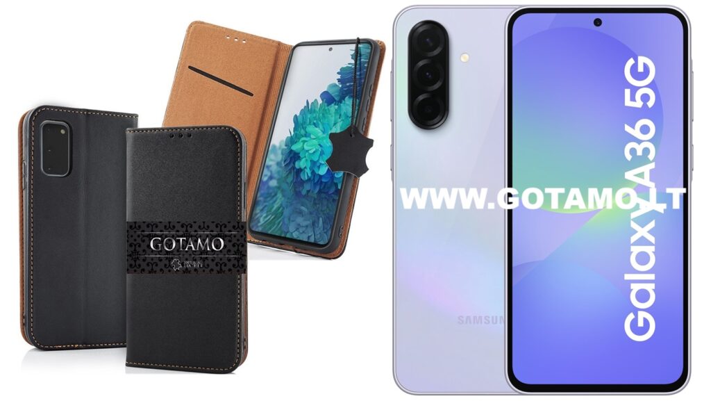 Dėklas Samsung Galaxy A36 juodos spalvos