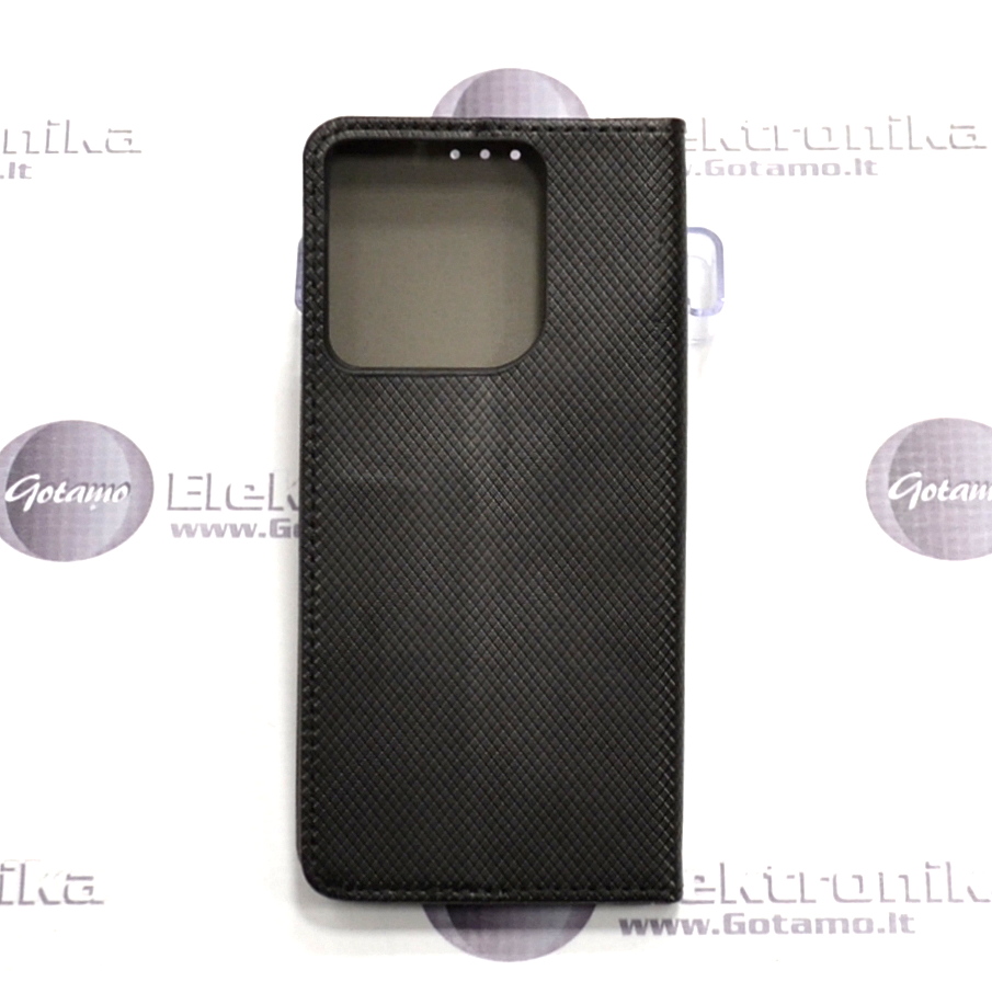 Dėklas knygutė Re-Grid magnetinis – Motorola Moto G86 / Moto G86 Power, juodos spalvos 3 Dėklas knygutė Re-Grid magnetinis Motorola Moto G86 – 3 nuotrauka