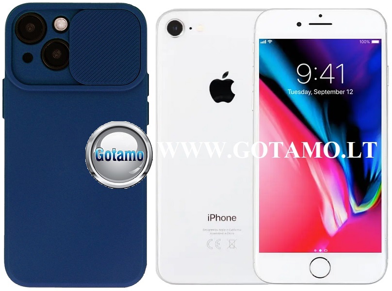 B private Apple iPhone 7 8 se 2020 2022 tamsiai melynas