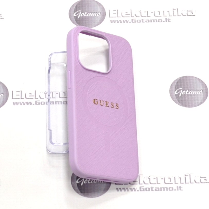 Dėklas nugarėlė GUESS Style4 su MagSafe – Apple iPhone 15 Pro 5 Deklas guess style4 magsafe Apple iPhone 15 pro 5