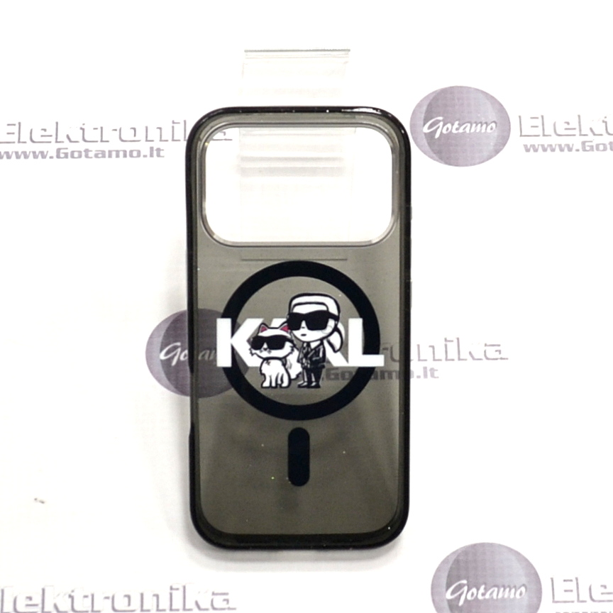 Dėklas nugarėlė Karl Lagerfeld Style6 su Choupette MagSafe – Apple iPhone 17 Pro 2 Lagerfeld style6 choupette magsafe Apple iPhone 17 pro 2